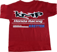 Kinder KMP Honda Racing Tee rot -powered by Krettek