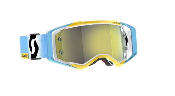 SCOTT PROSPECT 6 DAYS 2023 ARGENTINIEN BRILLE white/blue / yellow chrome verspiegelt