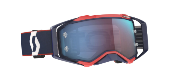 SCOTT PROSPECT BRILLE retro blue/red / blue chrome verspiegelt