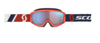 SCOTT PRIMAL BRILLE red/blue / blue chrome works verspiegelt