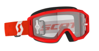 SCOTT PRIMAL CLEAR BRILLE red/white / clear works...