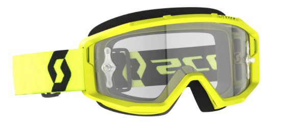 SCOTT PRIMAL CLEAR BRILLE yellow/black / clear works unverspiegelt