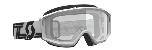 SCOTT PRIMAL CLEAR BRILLE white/black / clear unverspiegelt