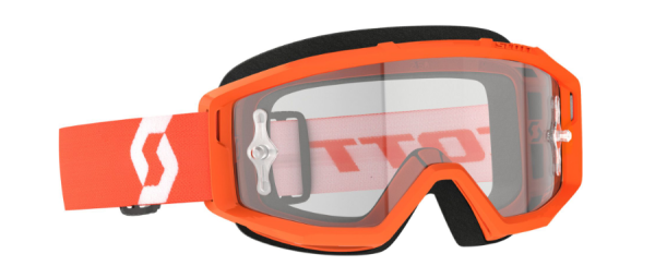 SCOTT PRIMAL CLEAR BRILLE orange/white / clear works unverspiegelt