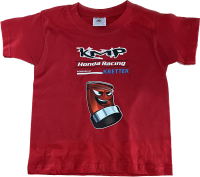 Kinder KMP Honda Racing Tee rot -powered by Krettek 8 Jahre