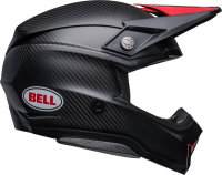 BELL Moto-10 Spherical Helm - Satin/Gloss Black/Red
