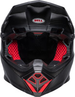 BELL Moto-10 Spherical Helm - Satin/Gloss Black/Red