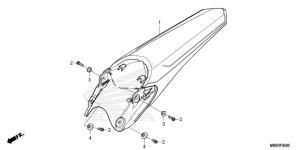 F-34 Kotflügel, hinten CRF 450 Bj 2023