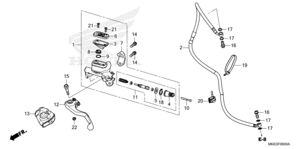 F-6 Hauptkupplungszylinder CRF 450 Bj 2023