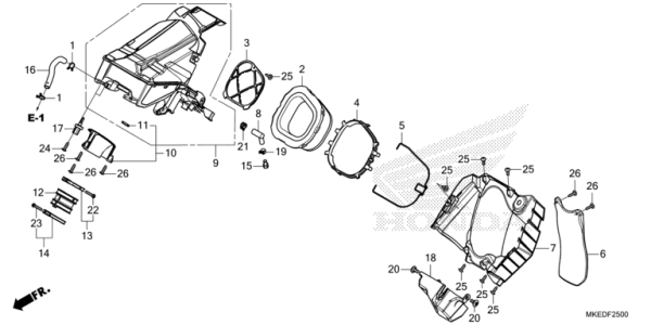 F-25 Luftfilter CRF 450 Bj 2023
