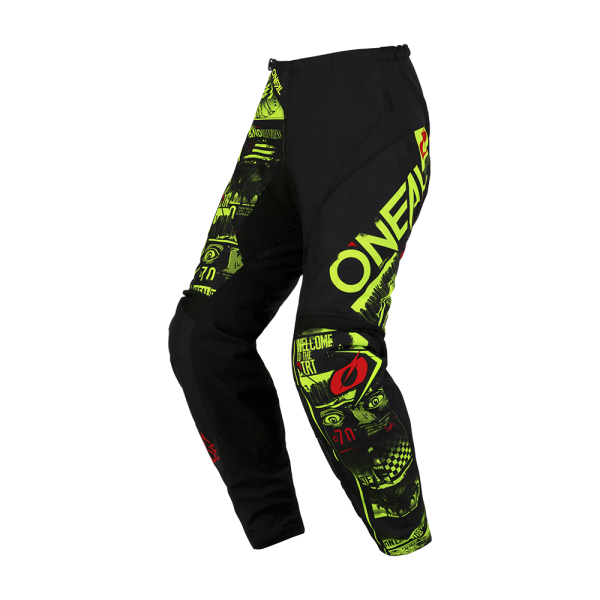 ONEAL ELEMENT PANTS ATTACK BLACK/NEON YELLOW