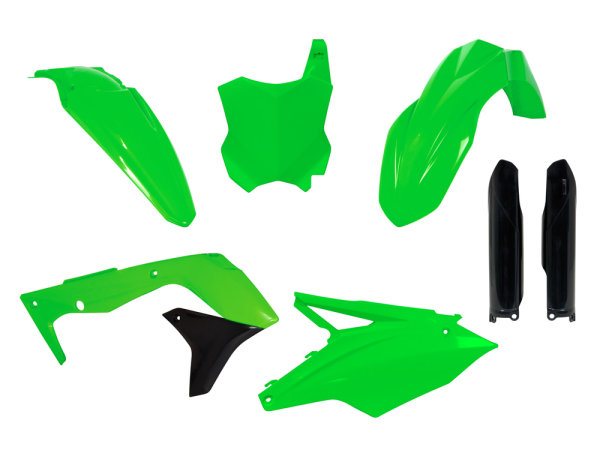 Plastikkit Kawasaki KXF 250 17-20 Neon Grün/Schwarz 6 tlg.