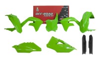 Plastik Komplett Kit Kawasaki KX 450 2019- / KXF 250 21- Grün 6 tlg.