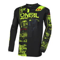 ONEAL ELEMENT JERSEY ATTACK BLACK/NEON YELLOW