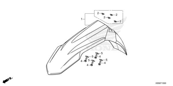 F-10 Kotflügel, vorne CRF 250 Bj 2022