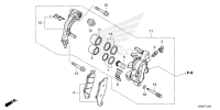F-12 Vorderrad-Bremssattel CRF 250 Bj 2022