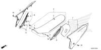 F-23 Sitz/Seitenabdeckung CRF 250 Bj 2022
