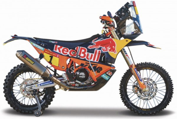 Miniatur-Motorrad KTM 450 Rally (Rallye Dakar) #1 1:18
