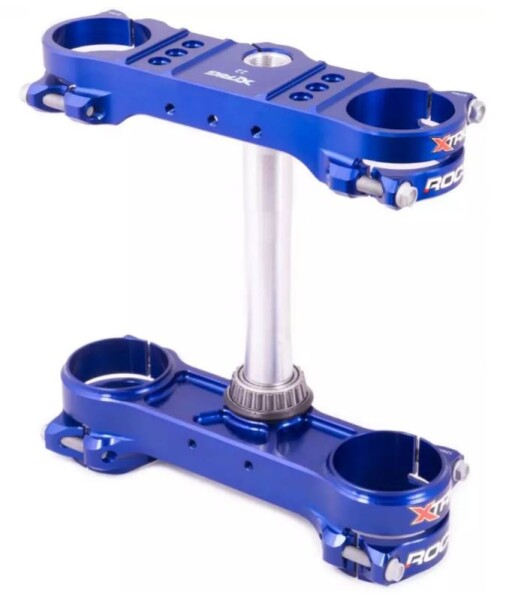 Xtrig ROCS tech Gabelbrücke KTM, Husqvarna 14-23/ GasGas 21-23 - offset 22 Blau