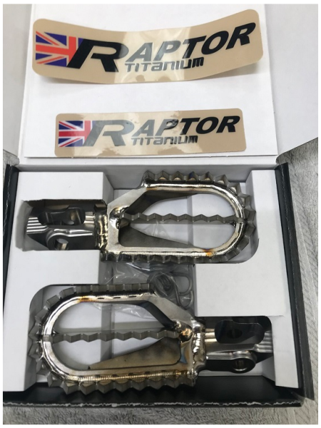 Raptor Titan APEX Fußrasten für KTM SX/F 23-, EXC 24-, Husqvarna TC/FC 23-, TE/FE 24-, GasGas MC/EC 24-
