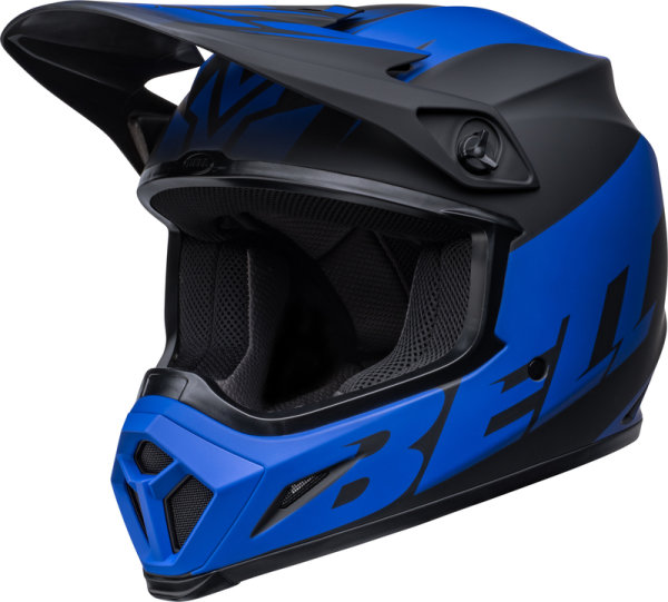 BELL MX-9 Mips Helm - Disrupt Matte Black/Blue - M