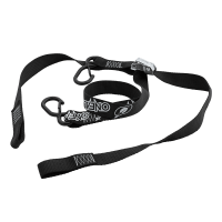 DE LUXE Soft Hook Tie Downs LOGO black (2pcs)