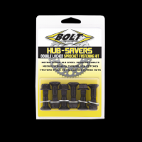 BOLT Kettenradschrauben kit doppelt gesichert Schwarz 6er Pack