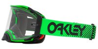 OAKLEY Airbrake MX Brille - Moto Grün B1B Klares Glas