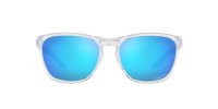OAKLEY Manorburn Sonnenbrille - Prizm Sapphire polarisierte Gläser, polierter klarer Rahmen