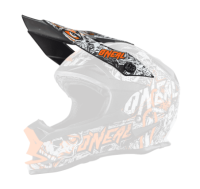 ONeal Spare Visor 7SRS Helmet EVO MENACE matte black/neon orange