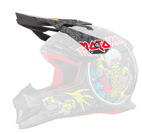 ONeal Spare Visor Moto XXX Helmet WORLD TOUR black/multi