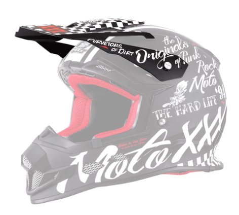 ONeal Spare Visor Moto XXX Helmet TORMENT black/white