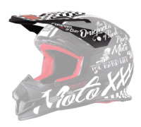ONeal Spare Visor Moto XXX Helmet TORMENT black/white
