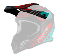 ONeal Visor 2SRS Helmet SPYDE 2.0 black/teal/red