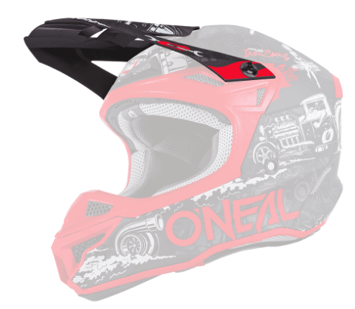 ONeal Visor 5SRS Polyacrylite Helmet HR black/red One Size