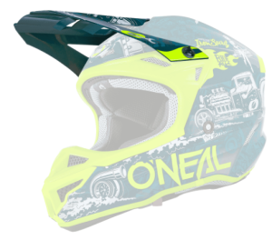 ONeal Visor 5SRS Polyacrylite Helmet HR blue/neon yellow...