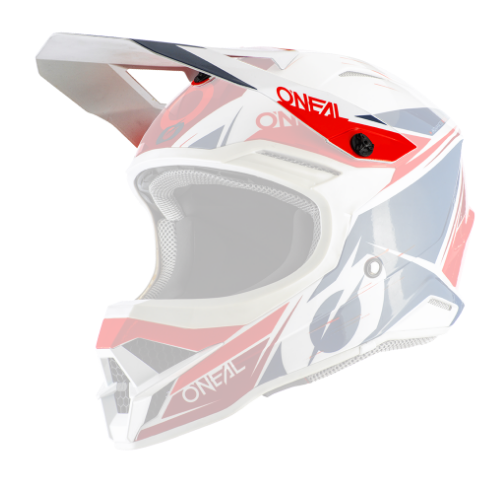 ONeal Visor 3SRS Helmet STARDUST white/blue/red