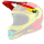 ONeal Spare Visor 3SRS Helmet RIFF 2.0 red/neon yellow