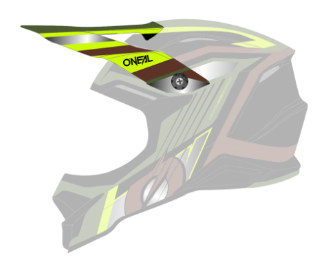ONeal Visor 3SRS Helmet VISION black/olive/neon yellow One Size