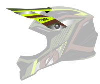 ONeal Visor 3SRS Helmet VISION black/olive/neon yellow One Size