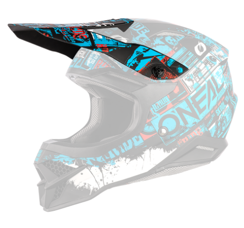 ONeal Visor 3SRS Helmet RIDE black/blue One Size