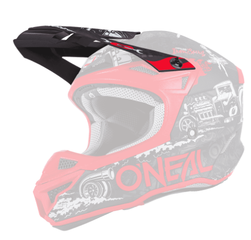 ONeal Visor 5SRS Polyacrylite Helmet HR black/red