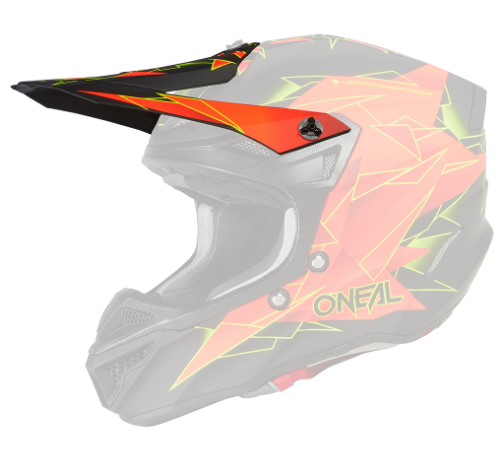 ONeal Visor 5SRS Polyacrylite Helmet SURGE black/red One SIze