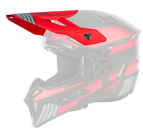 ONeal Visor EX-SRS Helmet HITCH black/gray/red One Size