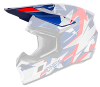 ONeal Visor 3SRS Helmet RIDE blue/white/red