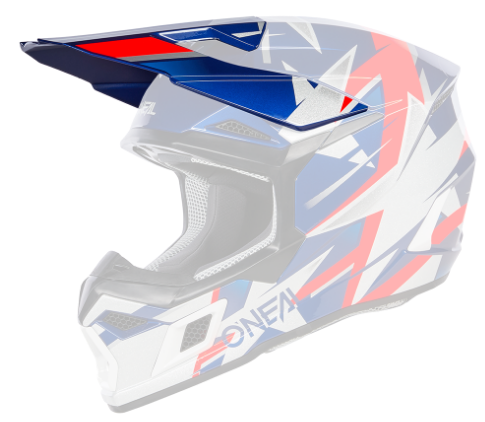 ONeal Visor 3SRS Helmet RIDE blue/white/red One Size