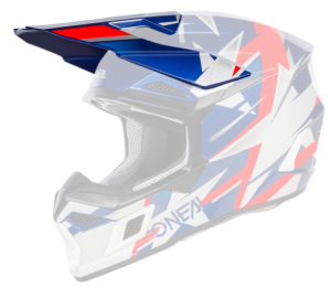 ONeal Visor 3SRS Helmet RIDE blue/white/red One Size