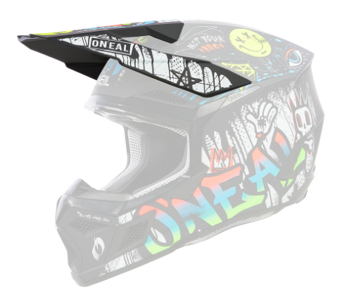 ONeal Visor 3SRS Youth Helmet RANCID black/white One Size