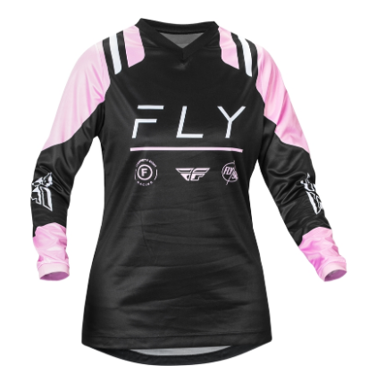 FLY RACING F-16 Damen-Jersey - Schwarz/Lavendel