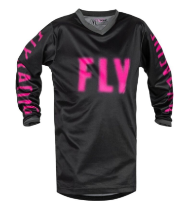 FLY RACING F-16 Jugend-Jersey - Schwarz/Rosa